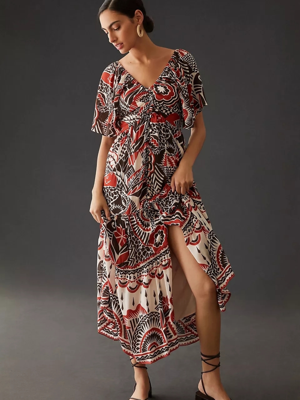 3x Anthropologie Tiered Maxi Dress
